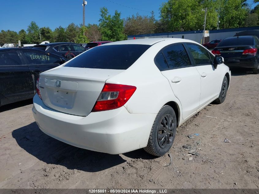 2012 Honda Civic Lx VIN: 2HGFB2F47CH115741 Lot: 12015851