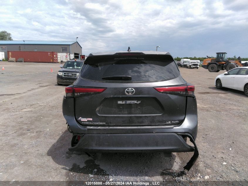 2022 Toyota Highlander Le VIN: 5TDBZRBH1NS223531 Lot: 12015880