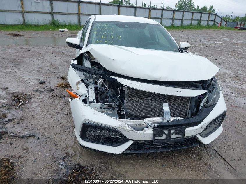 2019 Honda Civic Hatchback VIN: SHHFK7H32KU301318 Lot: 12015891