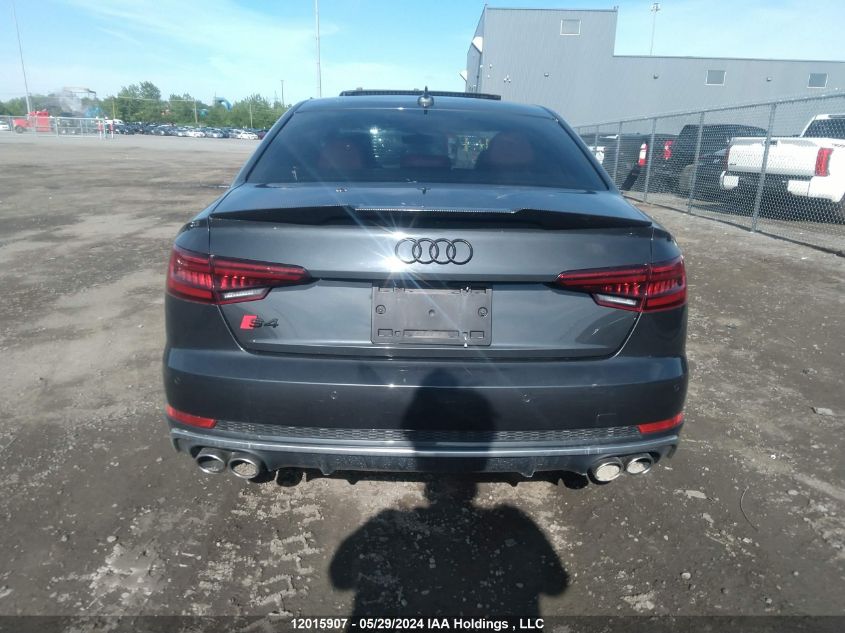 2018 Audi S4 VIN: WAUC4AF48JA210470 Lot: 12015907