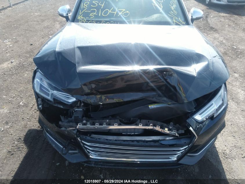 2018 Audi S4 VIN: WAUC4AF48JA210470 Lot: 12015907