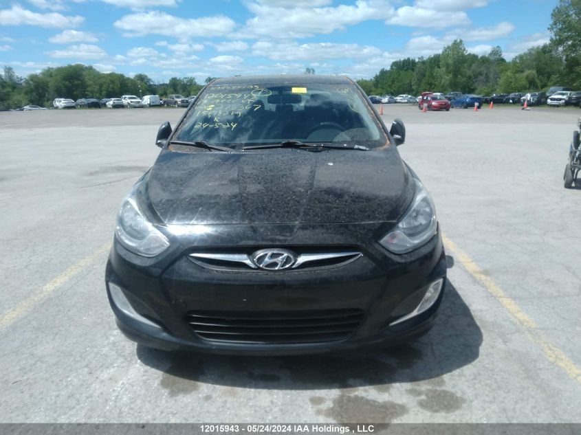 2013 Hyundai Accent Gl VIN: KMHCT4AE3DU273367 Lot: 12015943