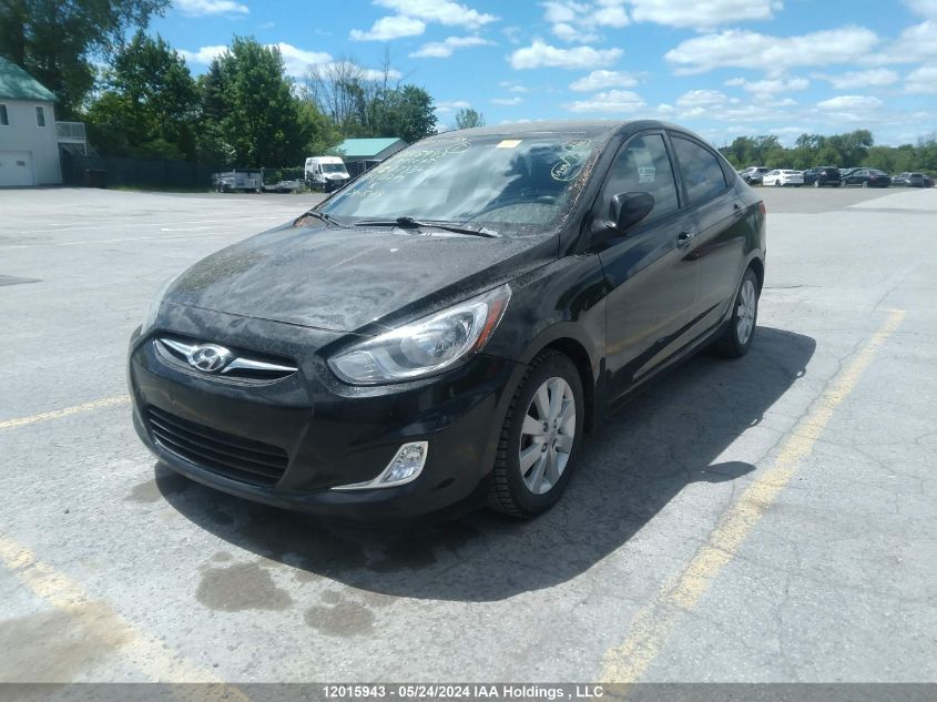 2013 Hyundai Accent Gl VIN: KMHCT4AE3DU273367 Lot: 12015943