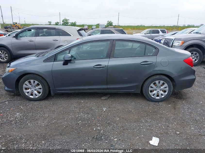 2012 Honda Civic Lx VIN: 2HGFB2F42CH119471 Lot: 12015968