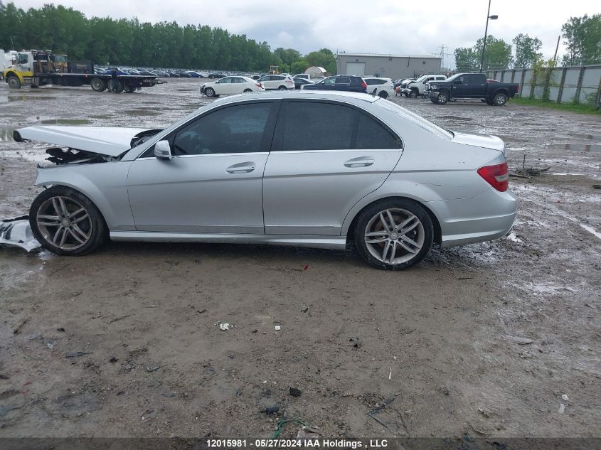 2012 Mercedes-Benz C-Class VIN: WDDGF8FB7CA666667 Lot: 12015981