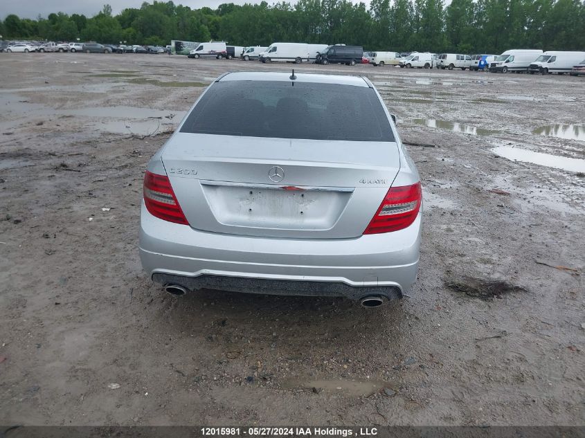 2012 Mercedes-Benz C-Class VIN: WDDGF8FB7CA666667 Lot: 12015981