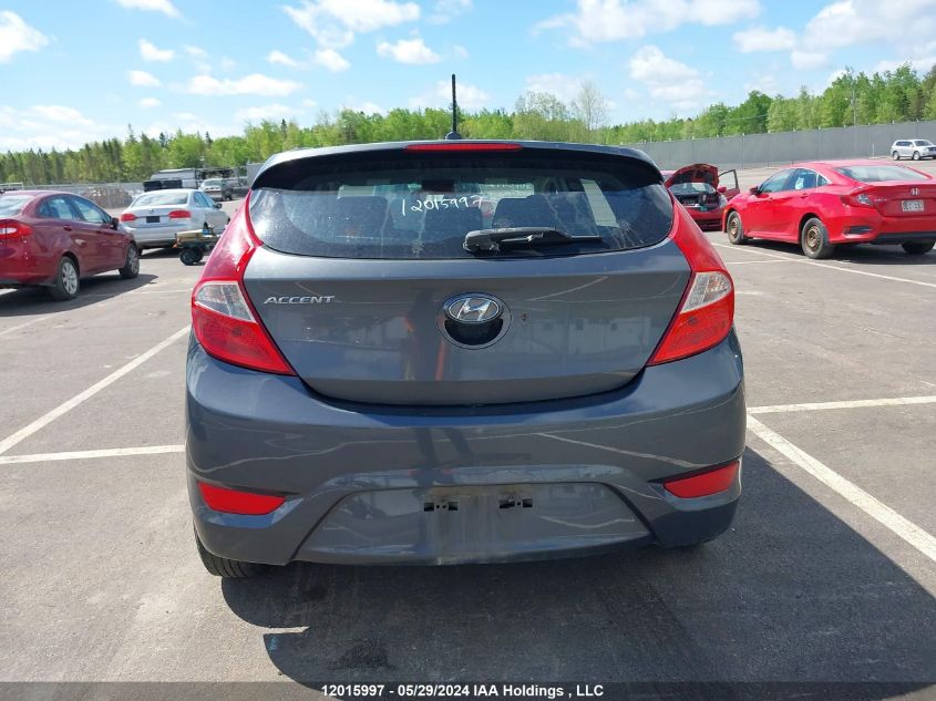 2012 Hyundai Accent Gls/Gs VIN: KMHCT5AE3CU032669 Lot: 12015997