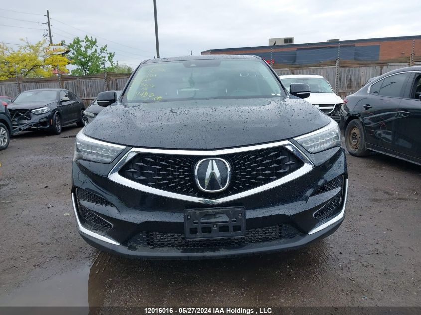 2019 Acura Rdx VIN: 5J8TC2H75KL801852 Lot: 12016016