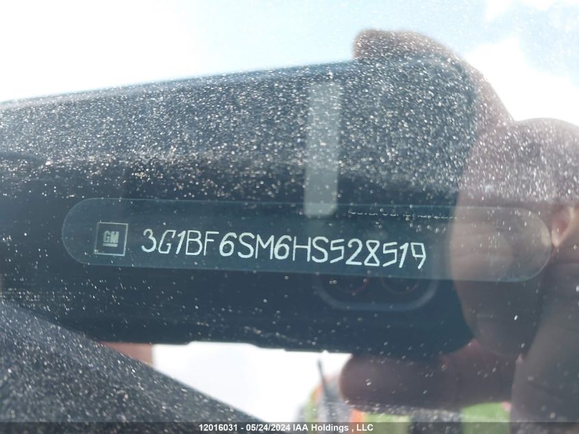 2017 Chevrolet Cruze VIN: 3G1BF6SM6HS528519 Lot: 12016031