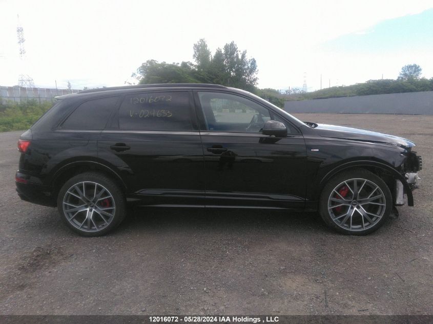 2021 Audi Q7 VIN: WA1WXAF72MD024633 Lot: 12016072
