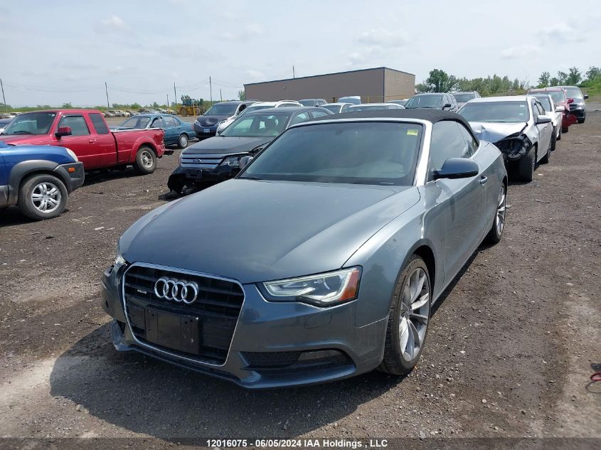 2013 Audi A5 VIN: WAUVFBFH5DN001275 Lot: 12016075