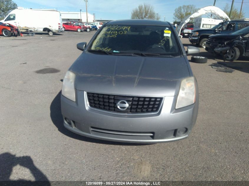 2008 Nissan Sentra 2.0Sl VIN: 3N1AB61E78L610328 Lot: 12016099