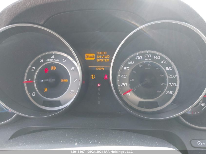 2012 Acura Mdx VIN: 2HNYD2H68CH004450 Lot: 12016107