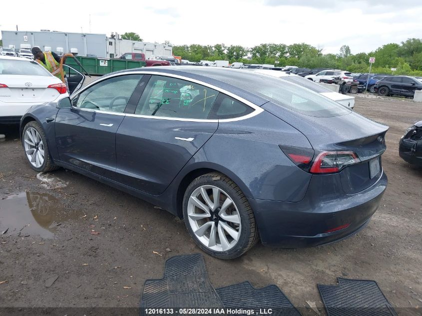 2020 Tesla Model 3 VIN: 5YJ3E1EA2LF591458 Lot: 12016133