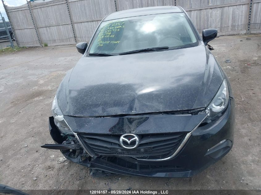 2016 Mazda 3 Touring VIN: 3MZBM1V75GM283735 Lot: 12016157