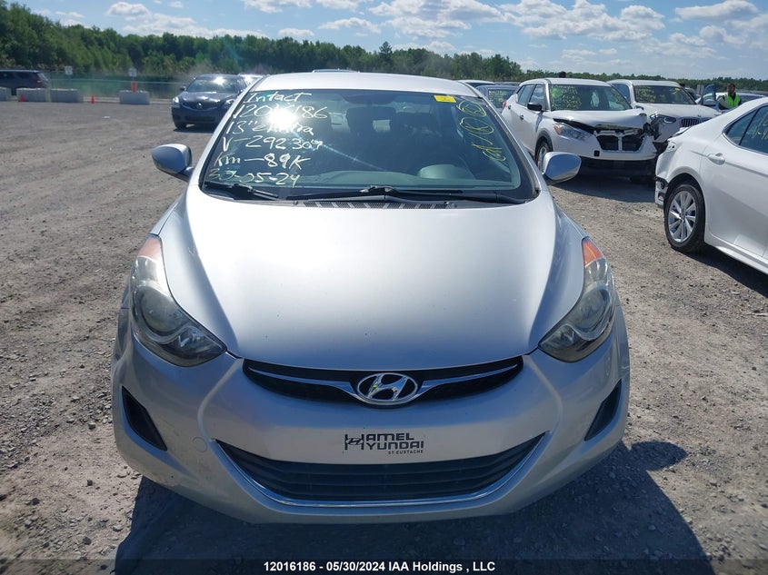 2013 Hyundai Elantra VIN: 5NPDH4AE2DH292304 Lot: 12016186