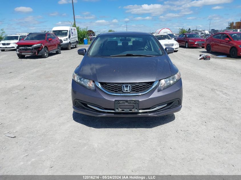 2014 Honda Civic Lx VIN: 2HGFB2F46EH041621 Lot: 12016216