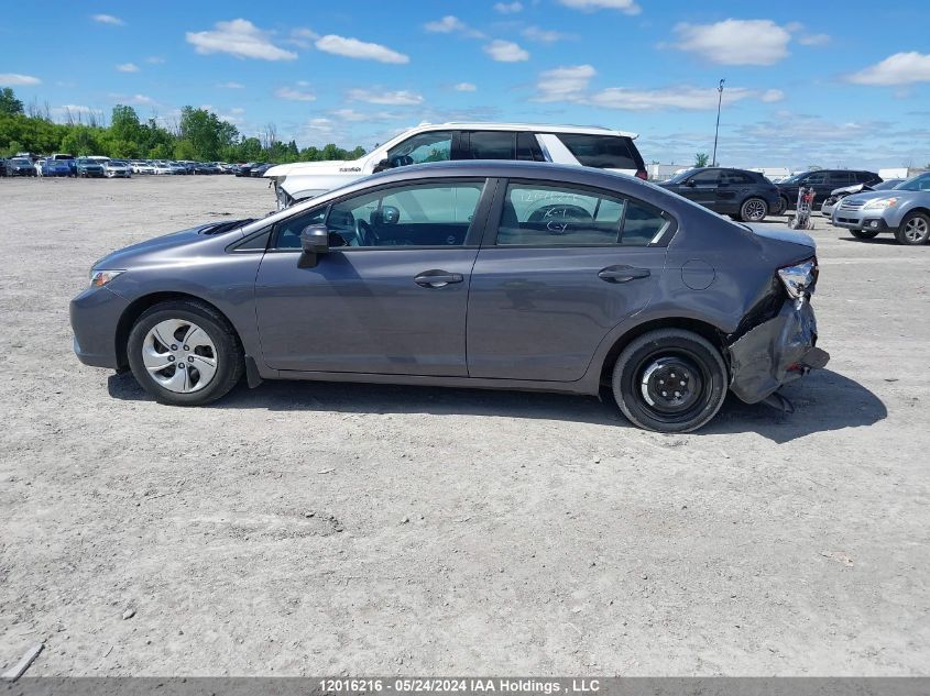 2014 Honda Civic Lx VIN: 2HGFB2F46EH041621 Lot: 12016216