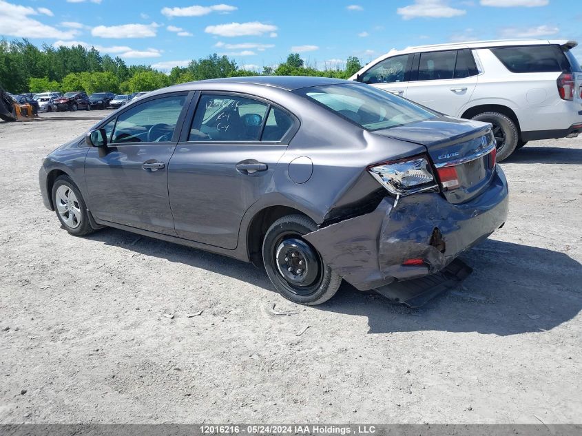 2014 Honda Civic Lx VIN: 2HGFB2F46EH041621 Lot: 12016216