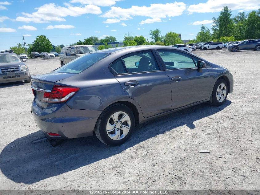 2014 Honda Civic Lx VIN: 2HGFB2F46EH041621 Lot: 12016216