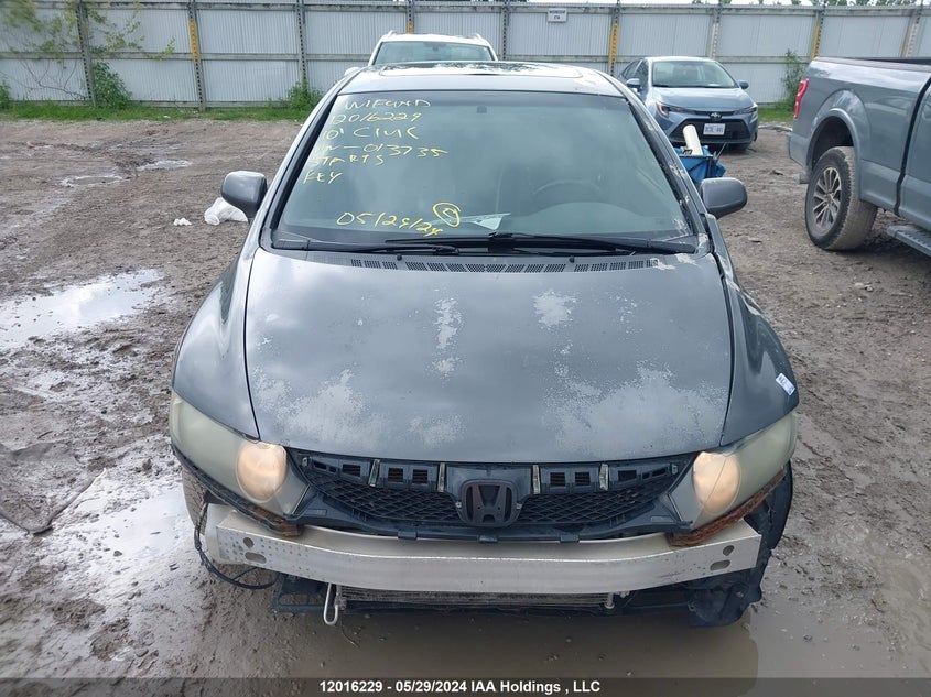 2010 Honda Civic Exl VIN: 2HGFA1F07AH013735 Lot: 12016229