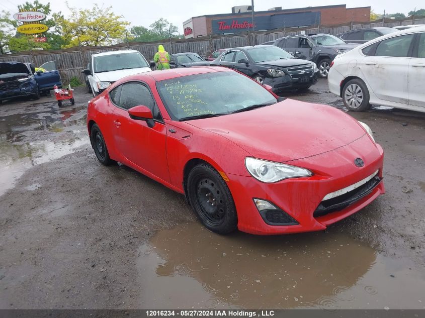 2013 Scion Fr-S Scion 10 VIN: JF1ZNAA18D2719745 Lot: 12016234