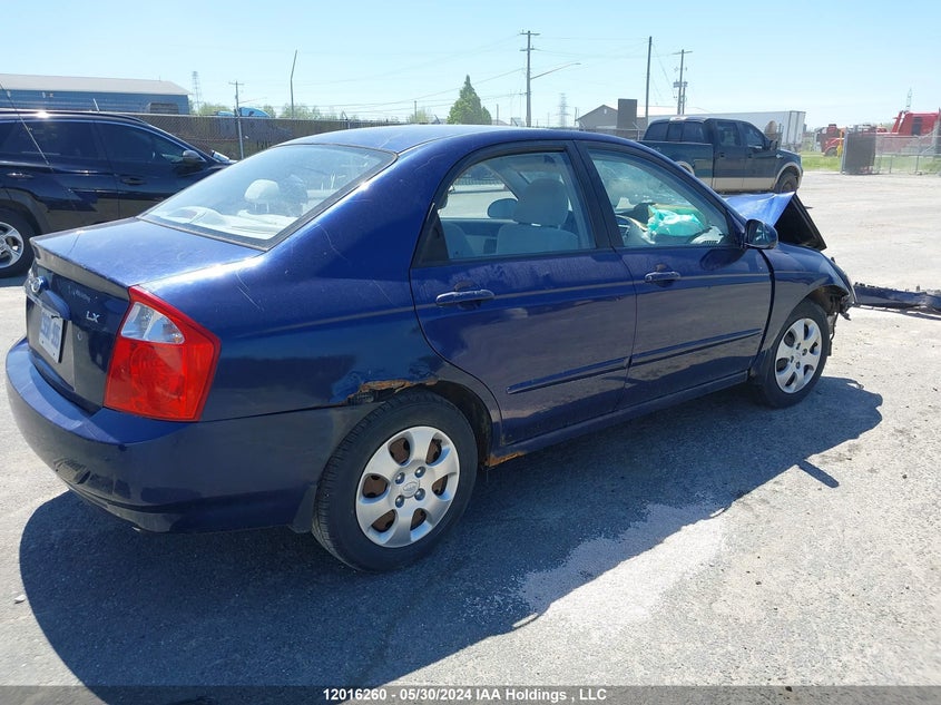 2006 Kia Spectra Lx/Ex VIN: KNAFE121765329925 Lot: 12016260