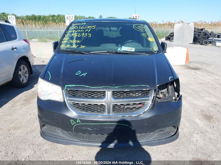 2014 Dodge Grand Caravan Se/Sxt VIN: 2C4RDGBG0ER456933 Lot: 12016265