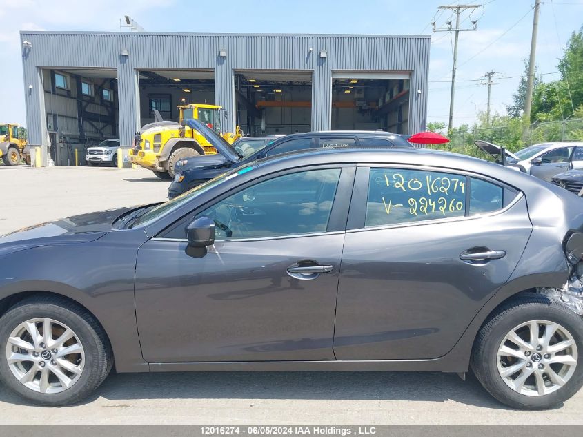 2018 Mazda 3 Touring VIN: 3MZBN1V72JM224260 Lot: 12016274