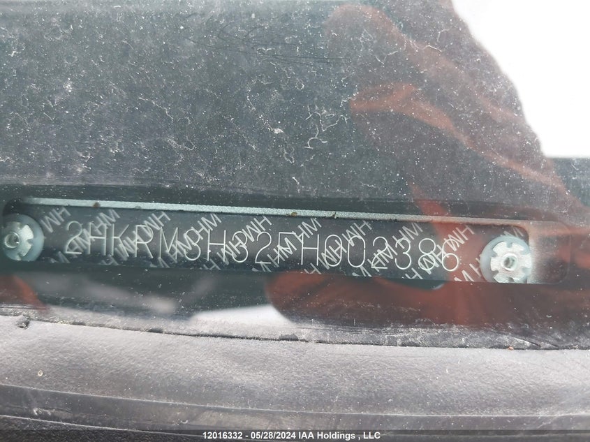 2015 Honda Cr-V VIN: 2HKRM3H32FH002386 Lot: 12016332