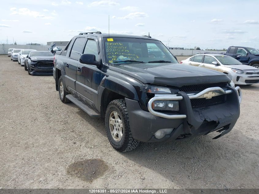 2003 Chevrolet Avalanche K1500 VIN: 3GNEK13T33G135394 Lot: 12016351