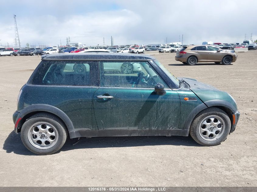 2005 Mini Cooper Hardtop VIN: WMWRC33405TC57308 Lot: 12016376