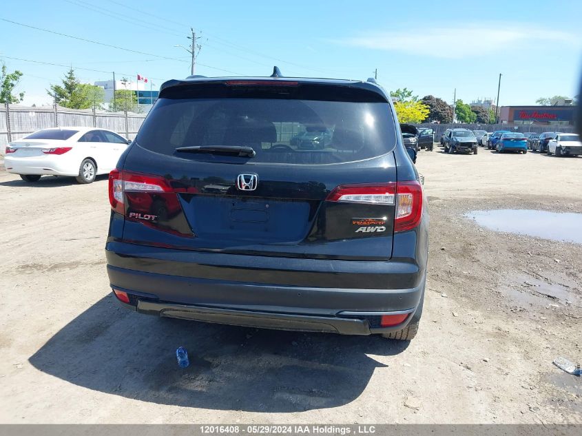 2022 Honda Pilot VIN: 5FNYF6H8XNB503493 Lot: 12016408