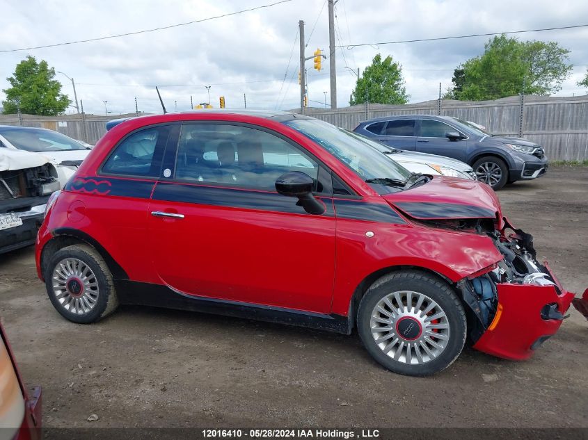 2012 Fiat 500 Sport VIN: 3C3CFFBR7CT510500 Lot: 12016410