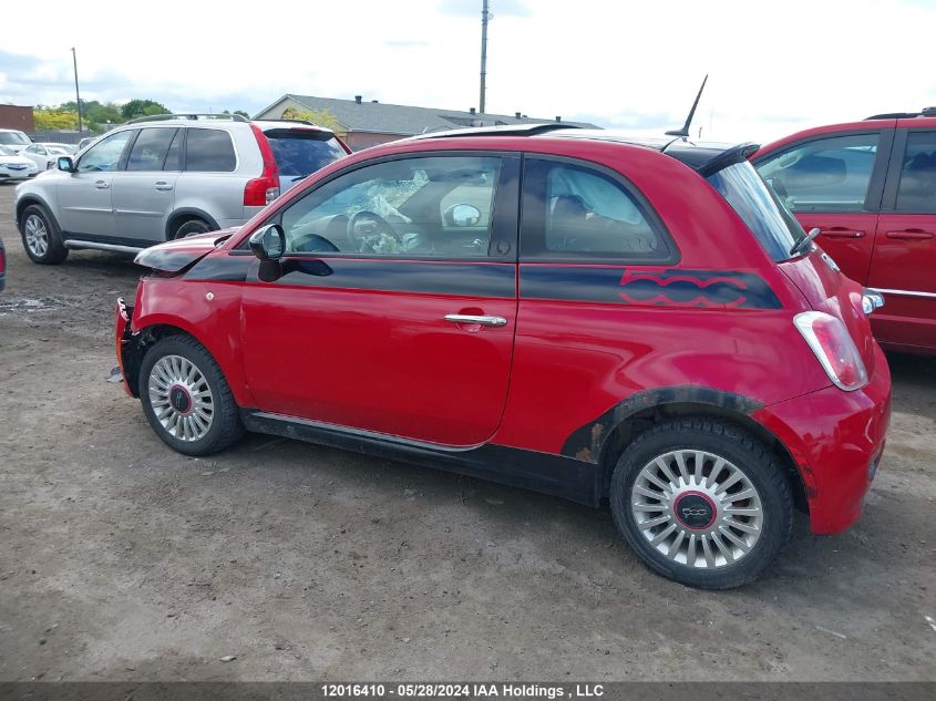 2012 Fiat 500 Sport VIN: 3C3CFFBR7CT510500 Lot: 12016410