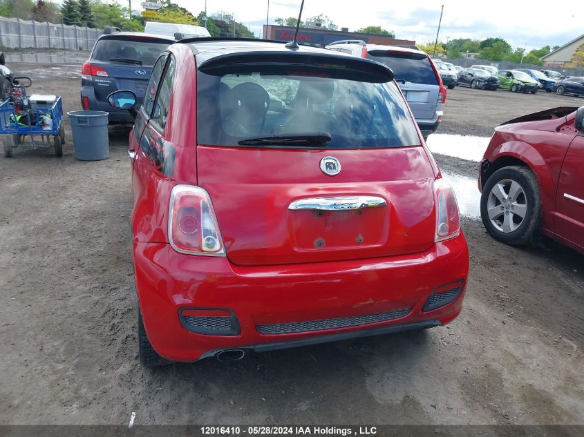 2012 Fiat 500 Sport VIN: 3C3CFFBR7CT510500 Lot: 12016410