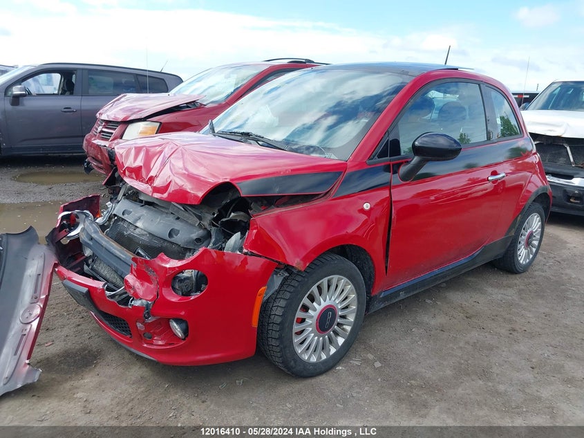 2012 Fiat 500 Sport VIN: 3C3CFFBR7CT510500 Lot: 12016410