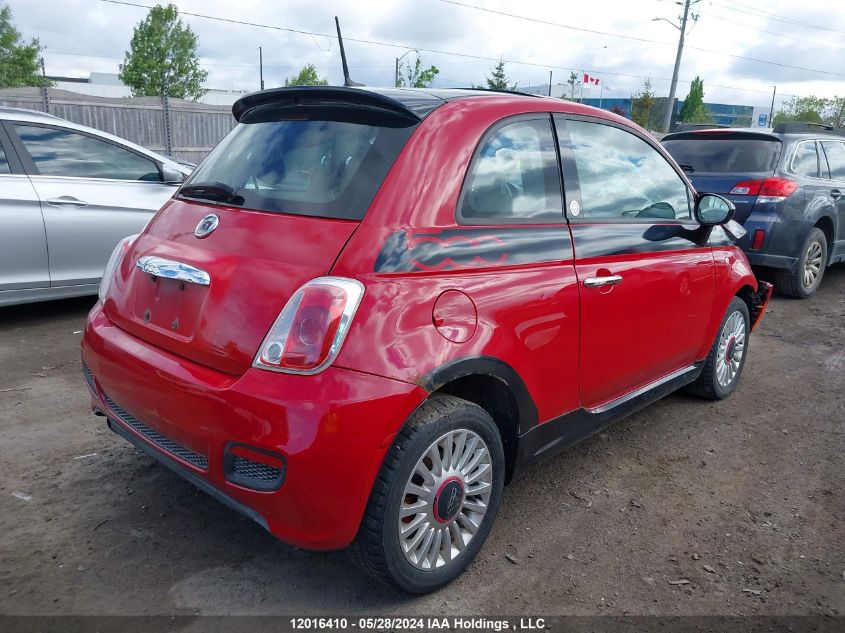 2012 Fiat 500 Sport VIN: 3C3CFFBR7CT510500 Lot: 12016410