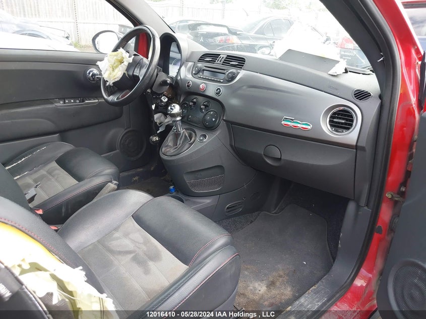 2012 Fiat 500 Sport VIN: 3C3CFFBR7CT510500 Lot: 12016410