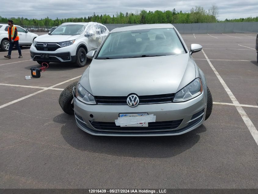 2015 Volkswagen Golf VIN: 3VW117AU0FM072900 Lot: 12016439