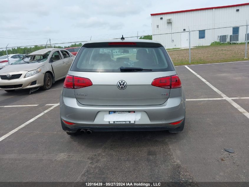 2015 Volkswagen Golf VIN: 3VW117AU0FM072900 Lot: 12016439