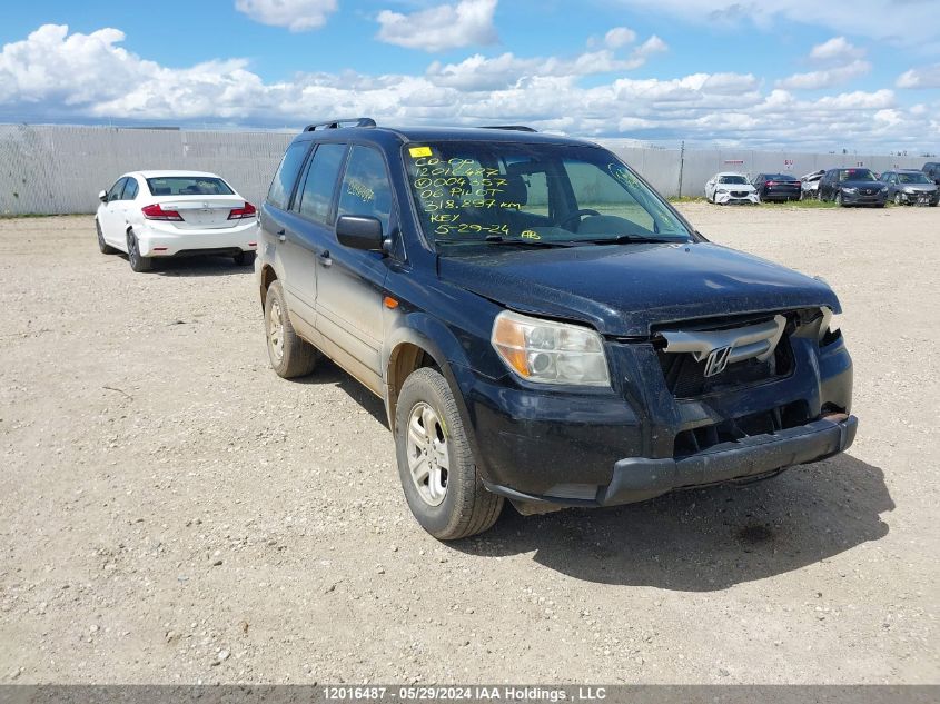 2006 Honda Pilot VIN: 2HKYF18146H004357 Lot: 12016487