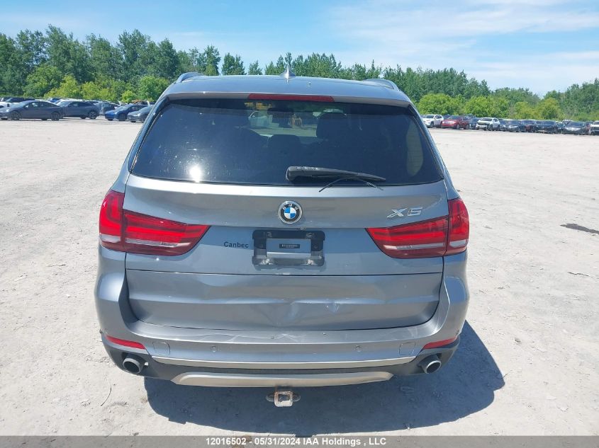 2015 BMW X5 xDrive35I VIN: 5UXKR0C57F0K56620 Lot: 12016502