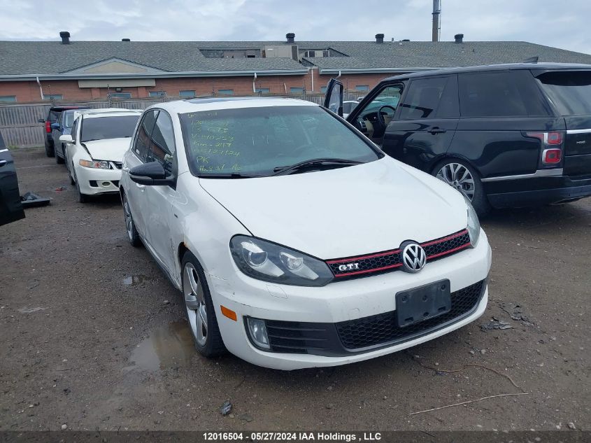 2013 Volkswagen Gti VIN: WVWHV7AJ4DW140253 Lot: 12016504