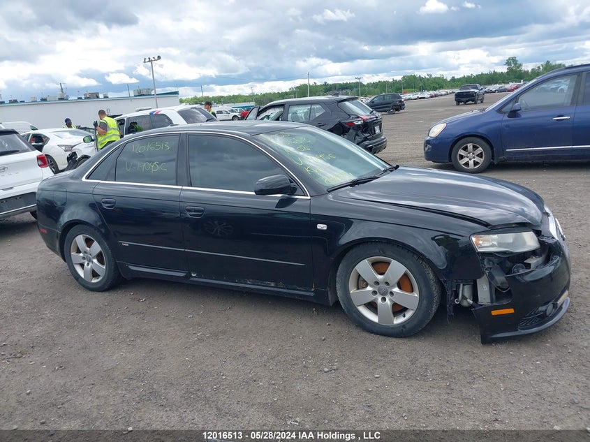 2008 Audi A4 2.0T Quattro VIN: WAUDF68E98A140456 Lot: 12016513