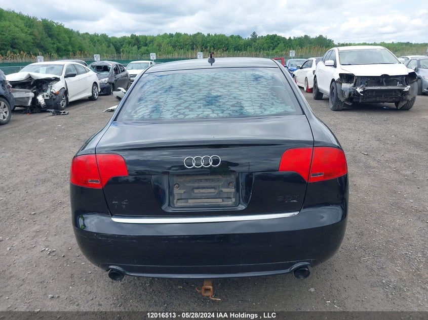 2008 Audi A4 2.0T Quattro VIN: WAUDF68E98A140456 Lot: 12016513