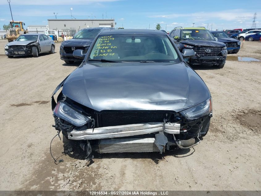 2013 Audi A4 VIN: WAUDFCFL9DN014116 Lot: 12016534