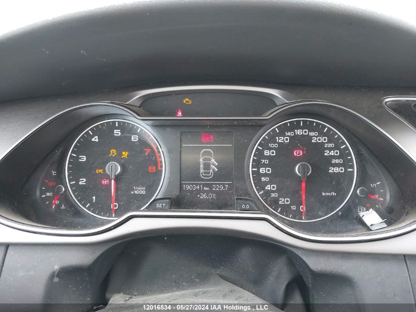 2013 Audi A4 VIN: WAUDFCFL9DN014116 Lot: 12016534