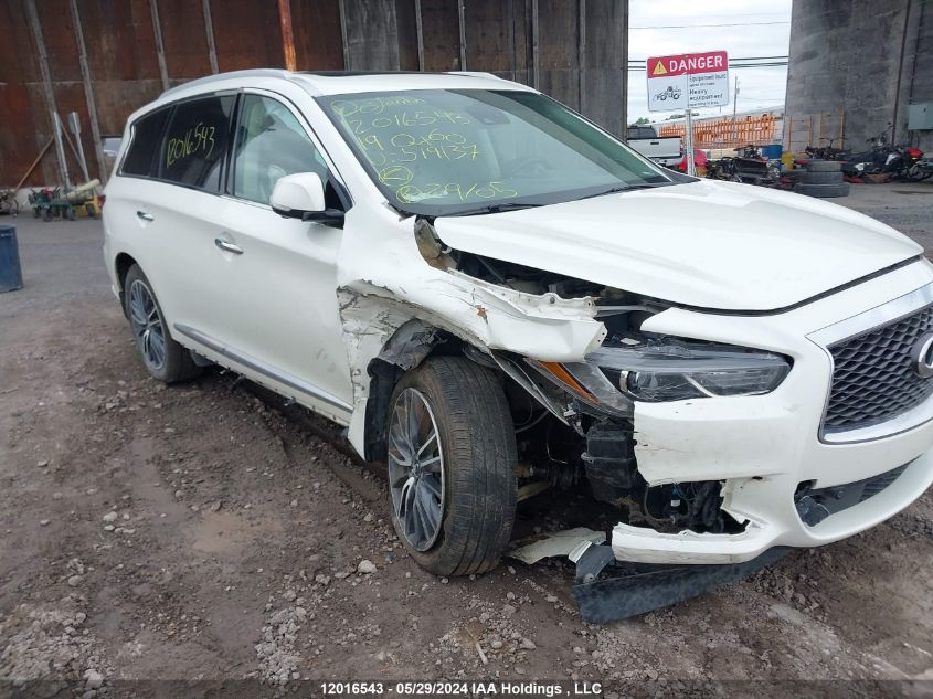 2019 Infiniti Qx60 Luxe/Pure VIN: 5N1DL0MM8KC519137 Lot: 12016543