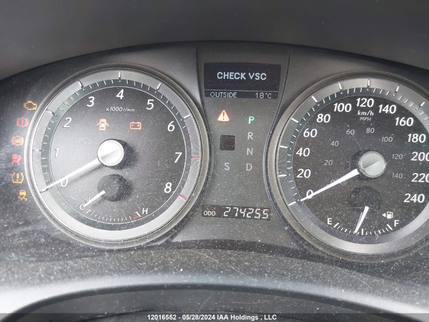 2009 Lexus Es350 VIN: JTHBJ46G792293901 Lot: 12016552